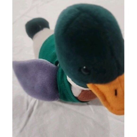 Vintage Memphis Peabody Mallard Duck Plush Toy Clicks But No Sound Original Tag - Picture 4 of 14